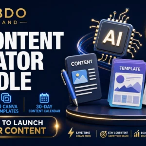 AI Content Creator Bundle – 400 Prompts + 30 Canva Templates + 30-Day Calendar